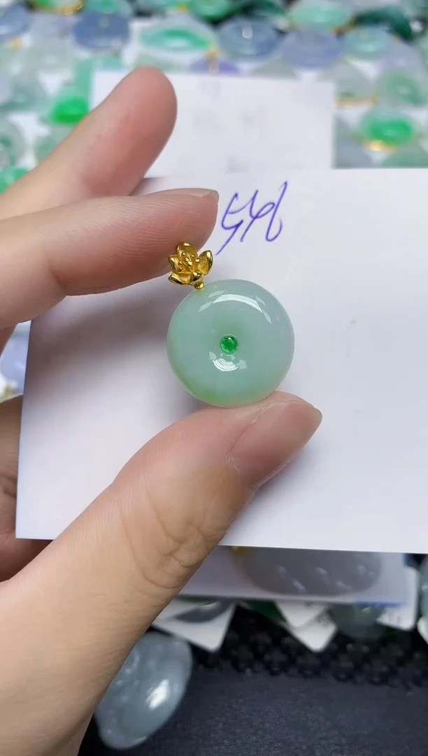 颈饰未镶嵌翡翠天然缅甸翡翠A货翡翠百元以上9元证书费自理