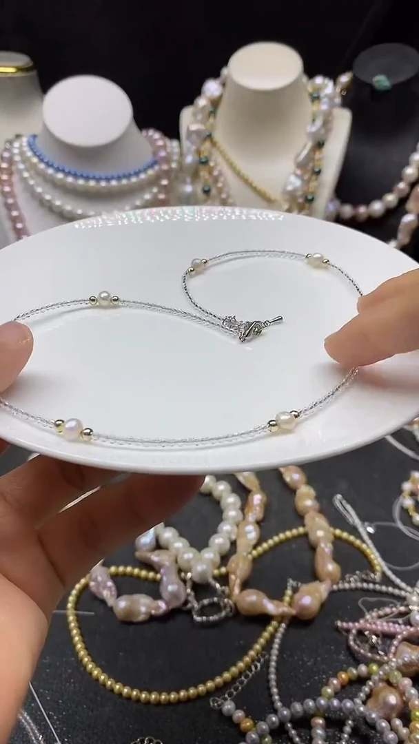 颈饰未镶嵌淡水珍珠多人