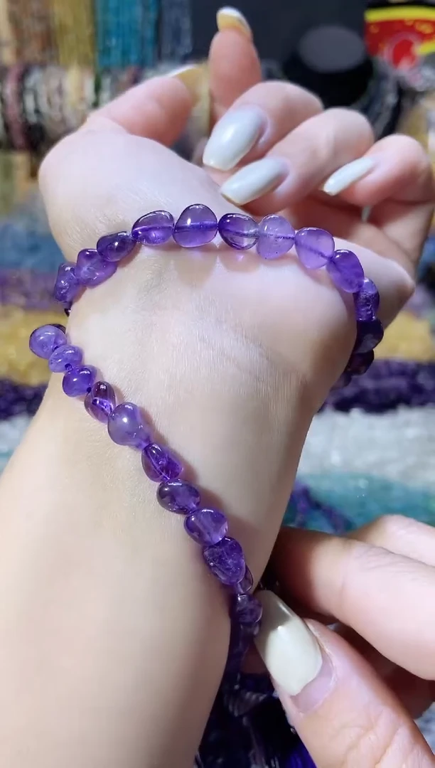 未镶嵌珠宝半成品水晶随行大紫水晶