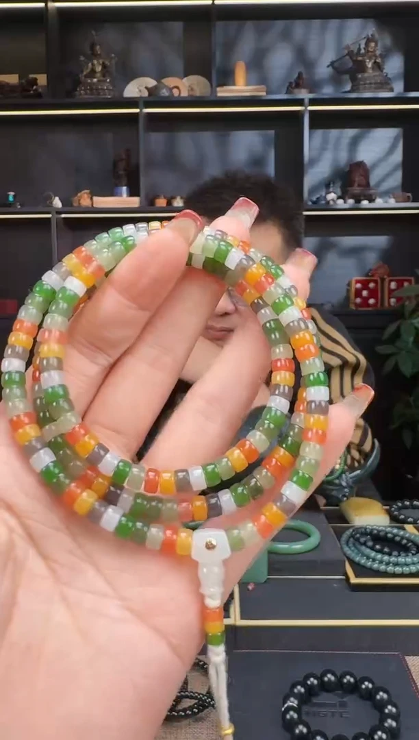 【闪购商品】和田玉1未镶嵌6mm多巴胺项链