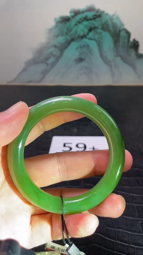 未镶嵌手镯和田玉（碧玉）兰**上59+