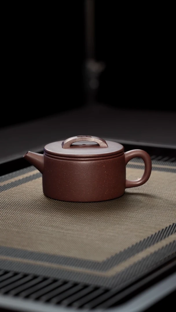 茶壶紫砂全手工底槽清汉瓦200cc