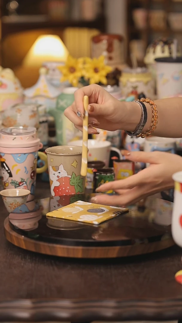 摆件景德镇釉下彩绘设计师款式陶瓷