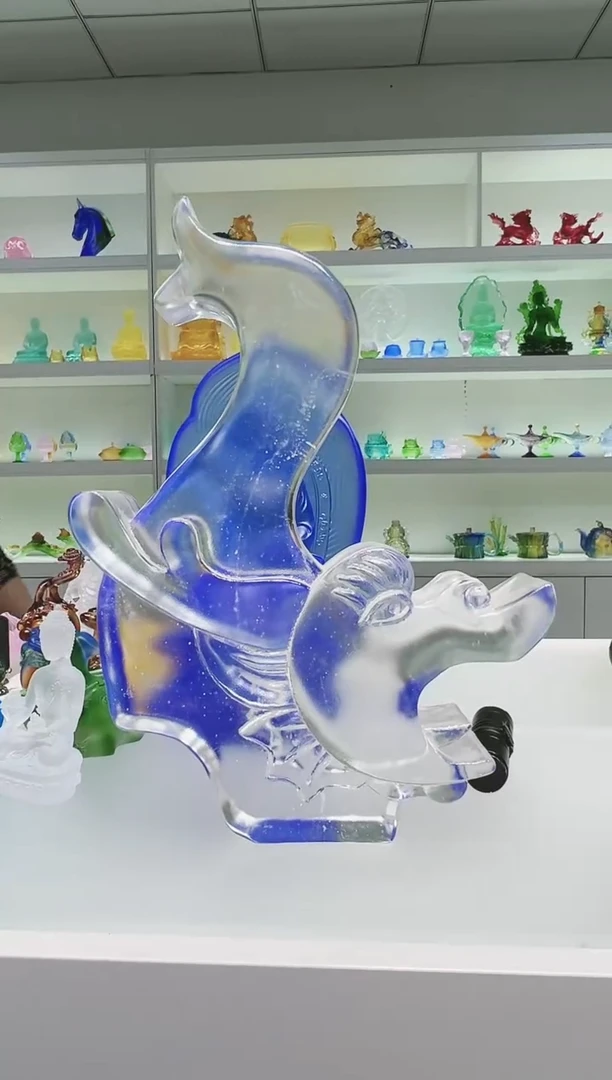 手工艺品琉璃?***吖古法琉璃文创龙