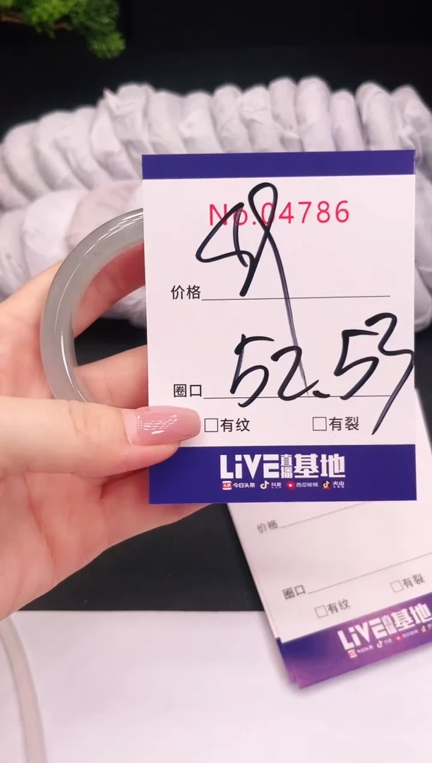 未镶嵌手镯翡翠4786