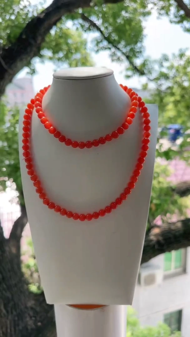 未镶嵌多样性发一件南红玛瑙【收藏级】8mm保山原矿圆珠多圈