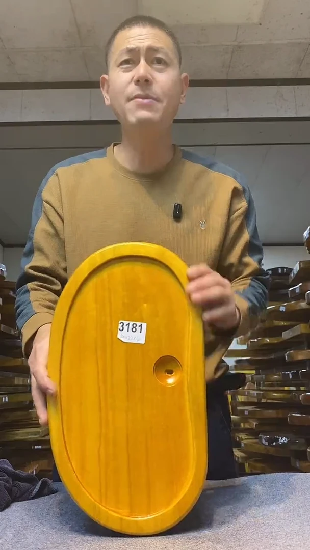 实木原木茶盘 一物一拍(不含配件）