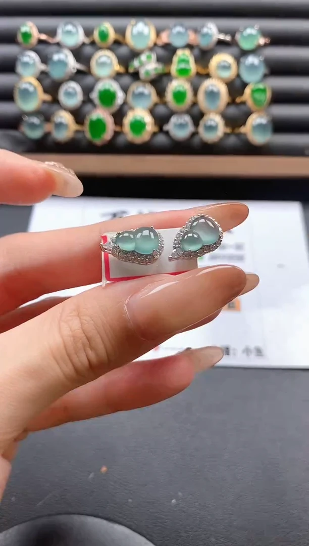 银S925镶嵌戒指翡翠51511