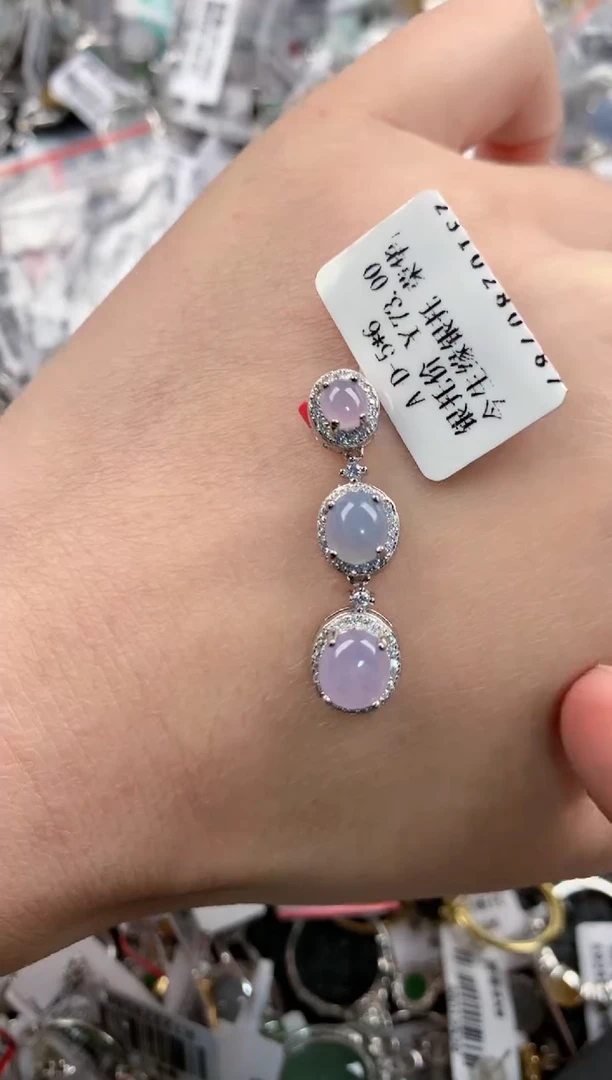 银S925镶嵌戒指翡翠171717---6