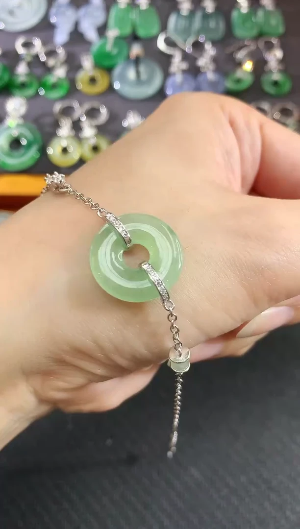 未镶嵌手链翡翠75买断不退不换|480