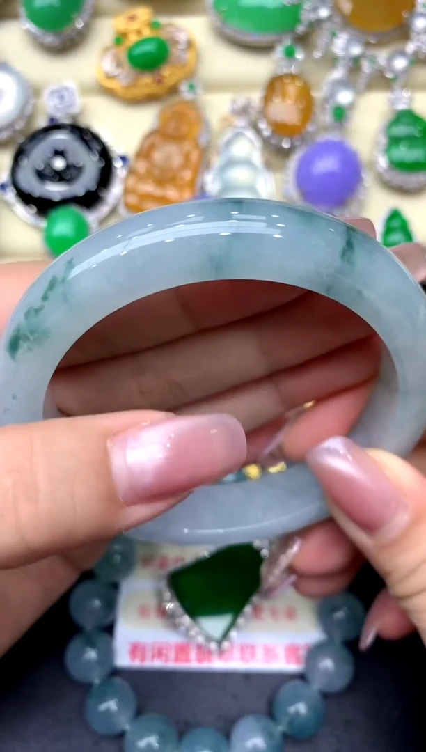 未镶嵌手镯翡翠408-中国好珍宝