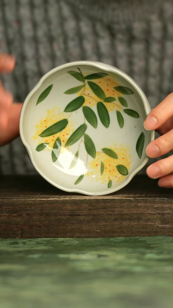 青诗集手工手绘瓷器