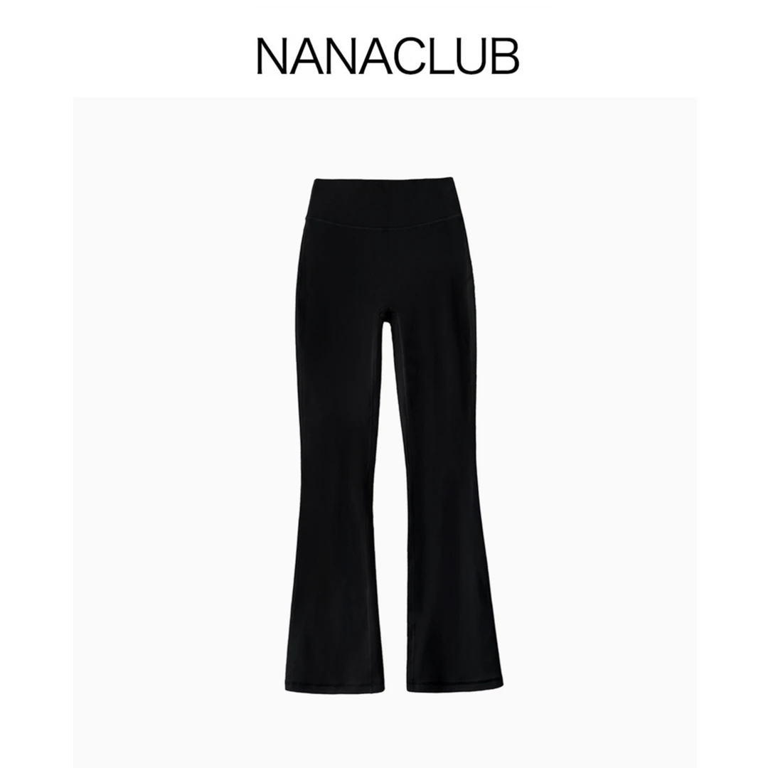 NANACLUB 春夏微喇leggings打底鲨鱼瑜伽裤 超弹无束缚感显瘦高
