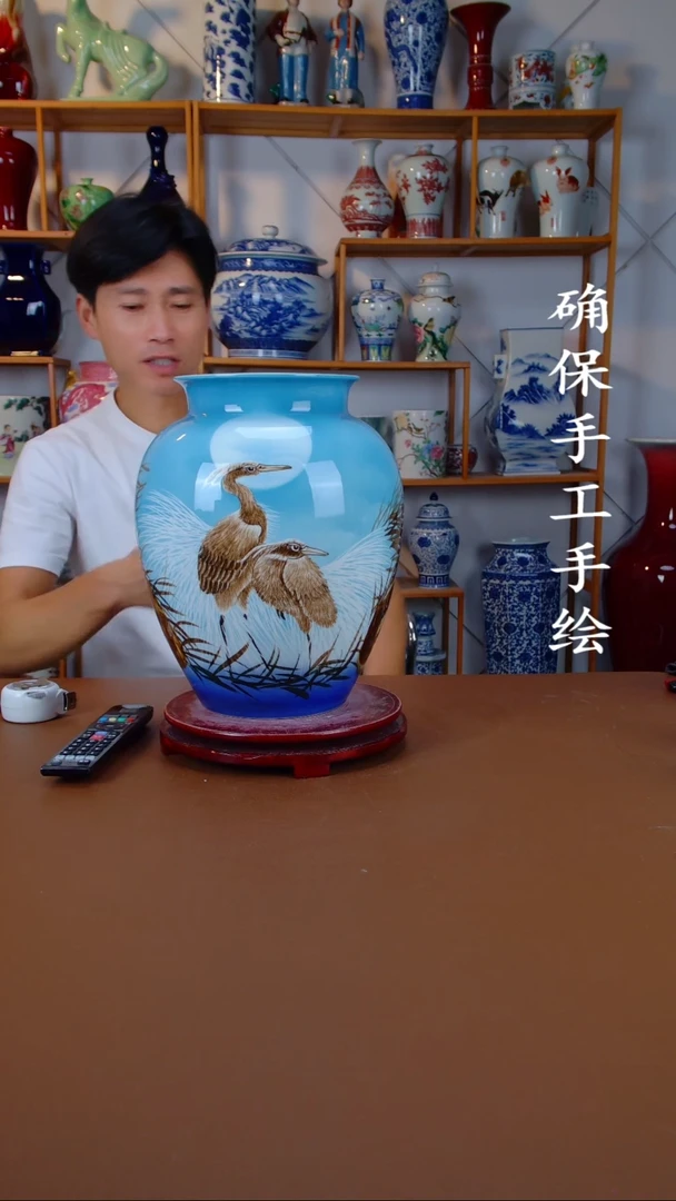 摆件景德镇手工手绘陶瓷摆件27