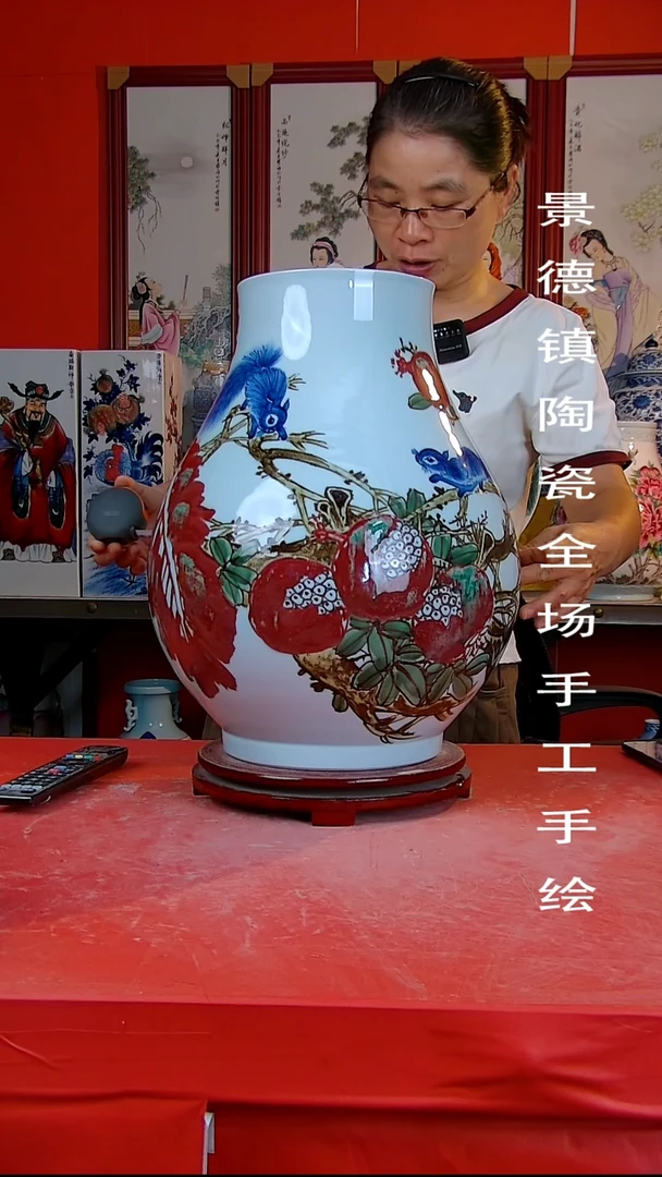摆件景德镇陶瓷 全场手工手绘