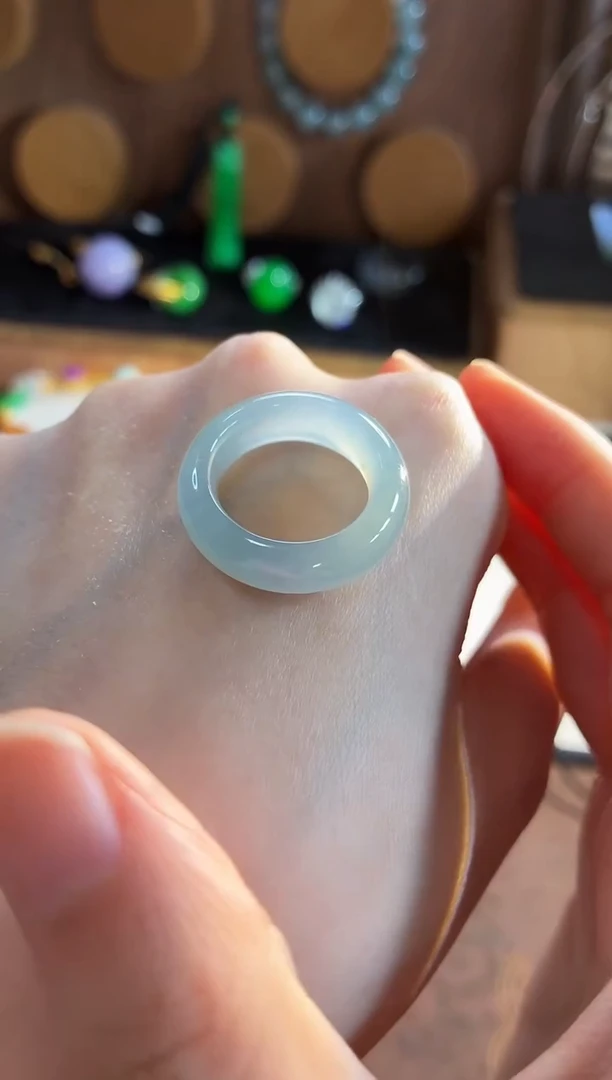 未镶嵌戒指翡翠手饰 12圈