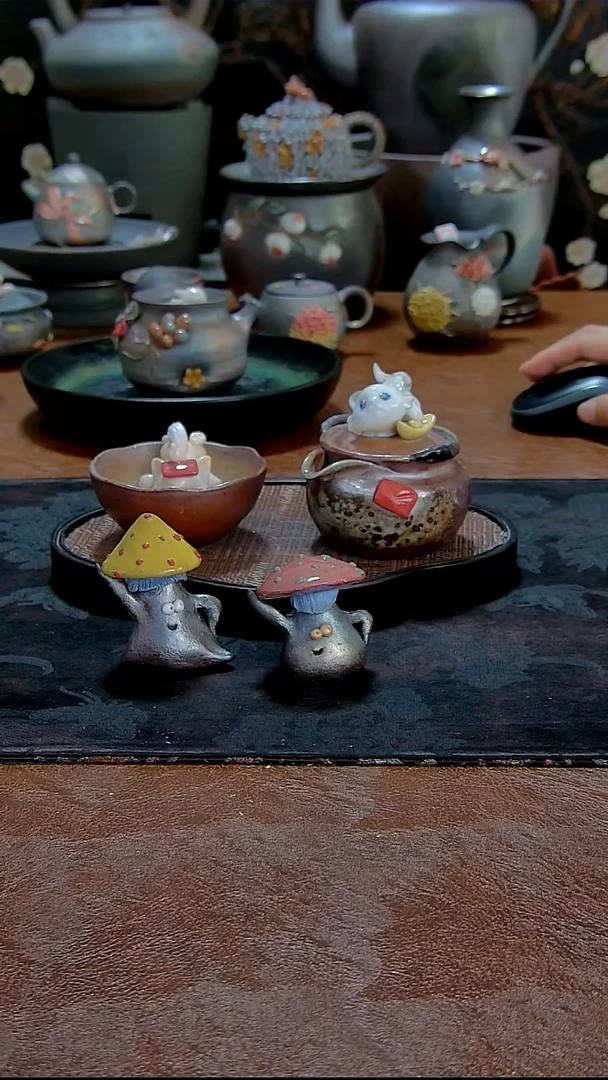 天****8猫咪套装柴烧