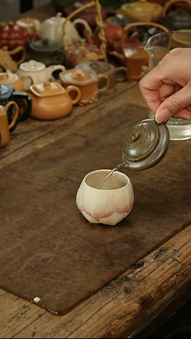 茶壶紫砂竹韵小虚扁