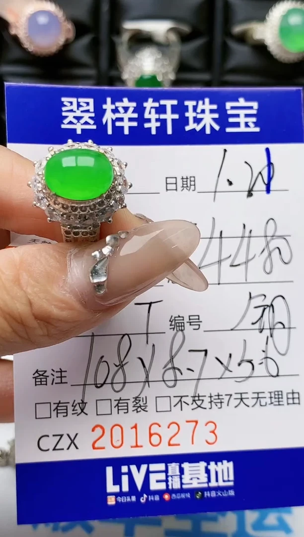 【闪购商品】翡翠戒指未镶嵌未镶嵌6273