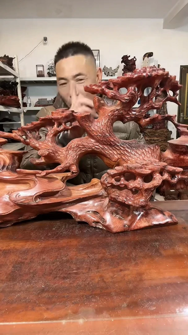 木孤**鸦红木随形创意底座yyds