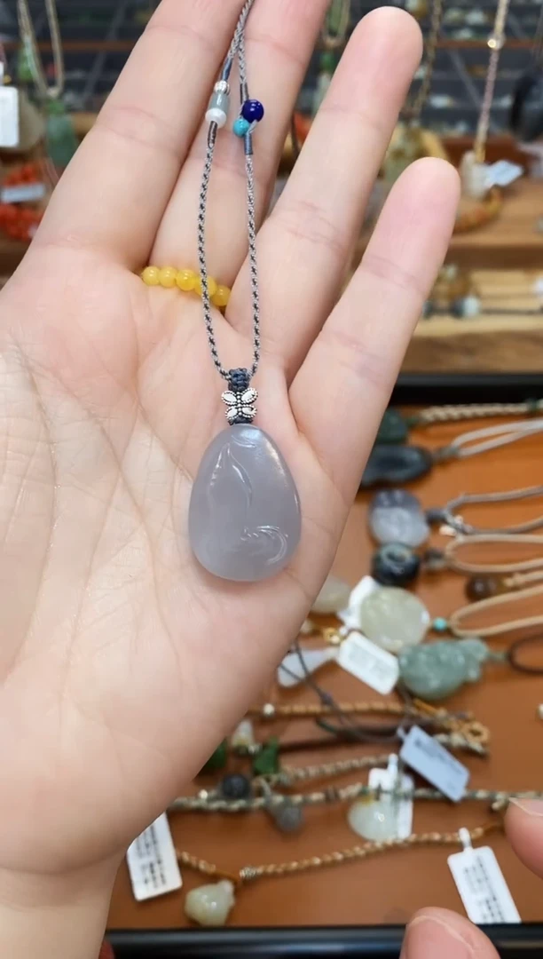 【闪购商品】和田玉颈饰未镶嵌烟紫项链