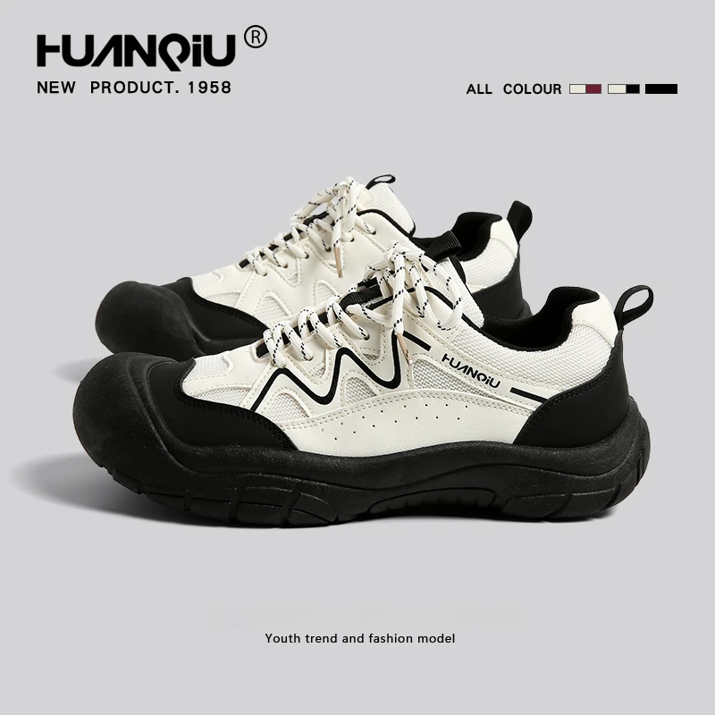 环球男款登山鞋运动鞋丑萌鞋2025透气新款休闲chic潮鞋轻便男鞋