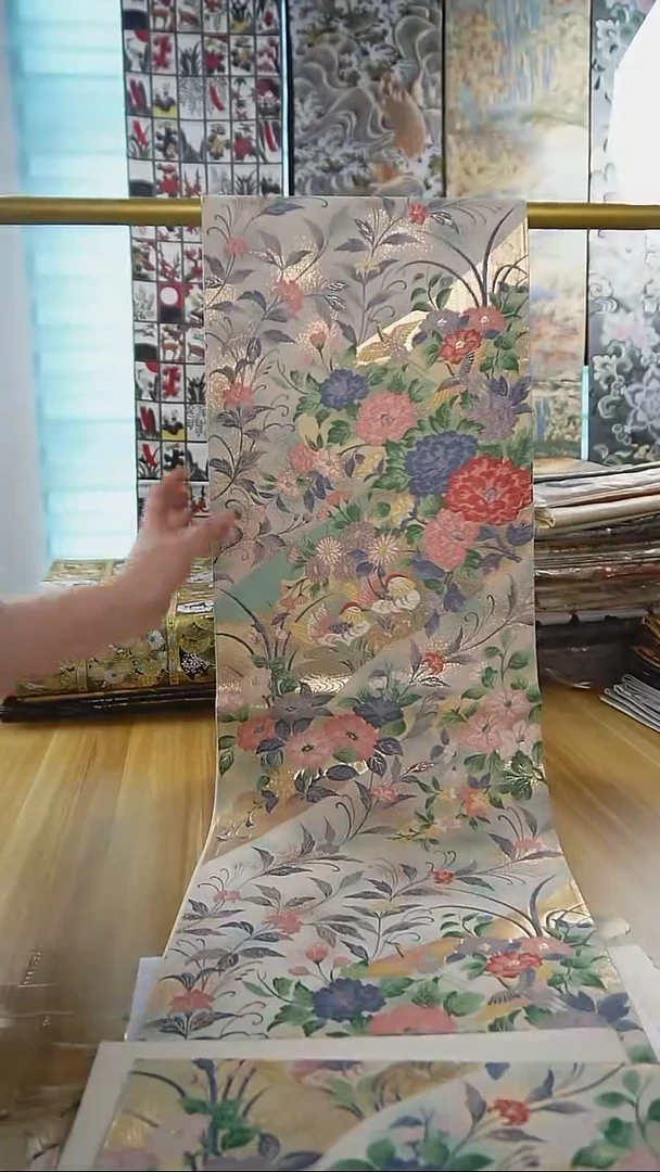 【闪购商品】织绣织锦40六通花鸟