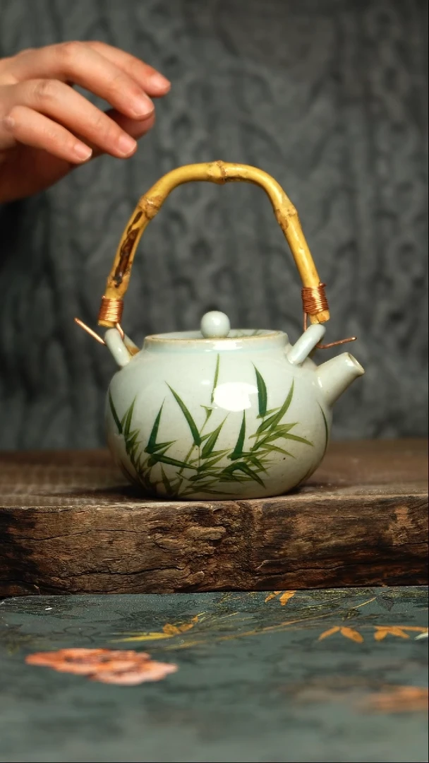 【闪购商品】杯釉下彩手工手绘同款陶器