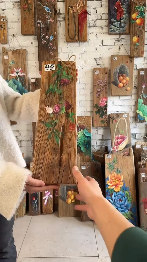 【闪购商品】桃核吊坠455号核桃门板画