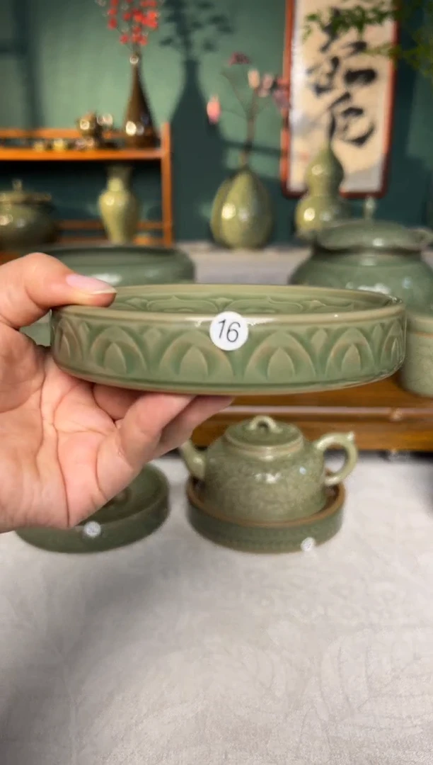 其他纯手工宝相花双面壶承杯垫微瑕福利16号