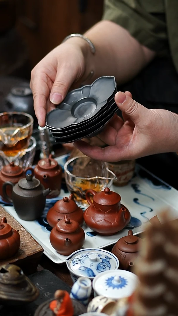 闪购18号 茶托5个功夫茶道具