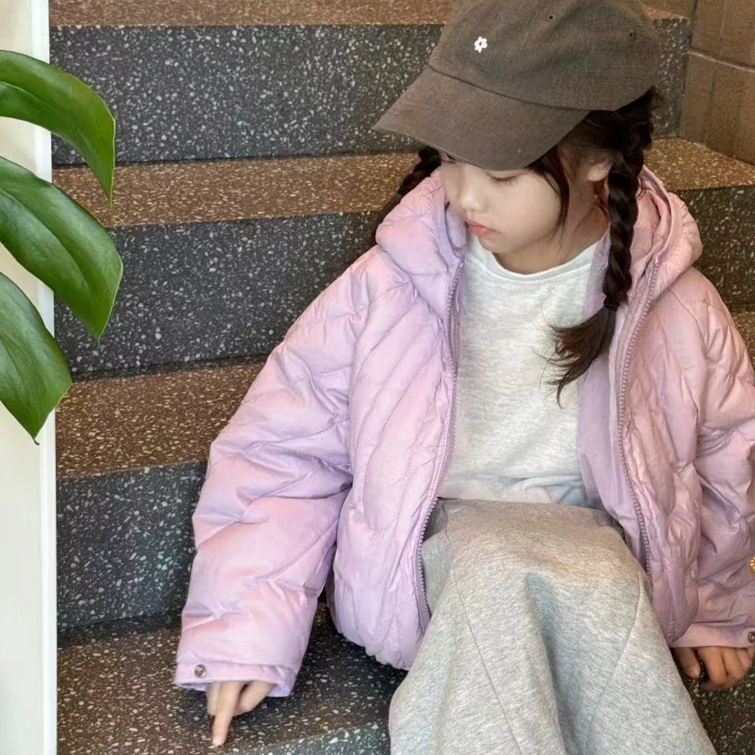 男女童加厚秋冬他洋气亲子装中大童时尚保暖上衣妈妈亲子外套