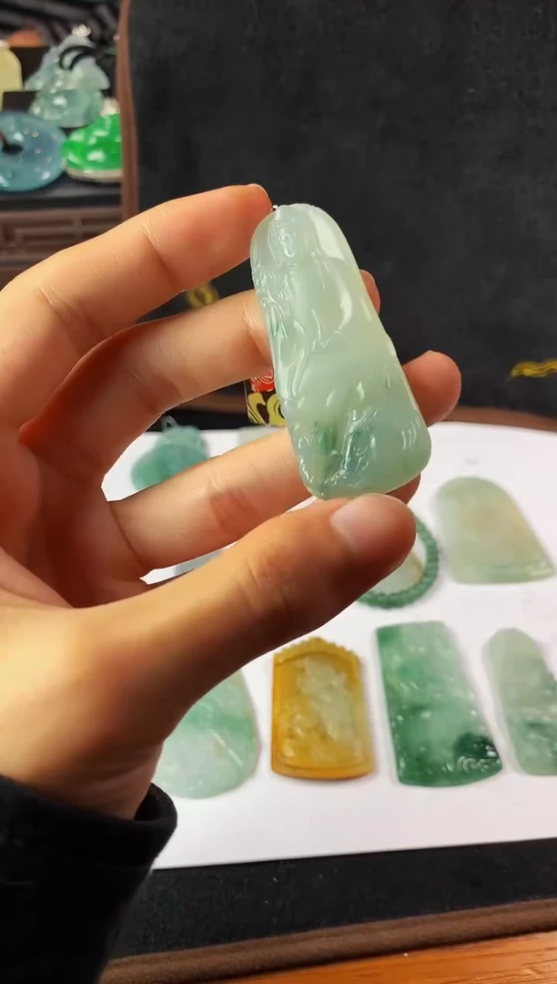 未镶嵌定制翡翠S毛货不退不换