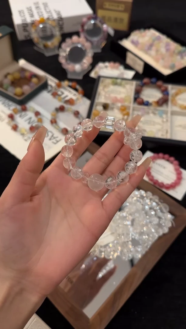 未镶嵌手链水晶白阿赛x3337