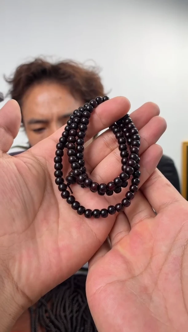 把件小叶紫檀噶玛珠宝5-6mm108珠