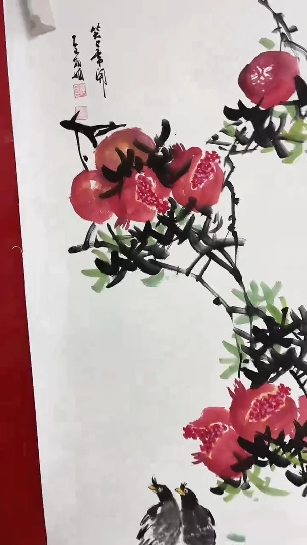 国画陈丽娟-三尺-花鸟