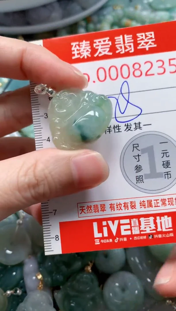 翡翠未镶嵌吊坠(不含链)8236