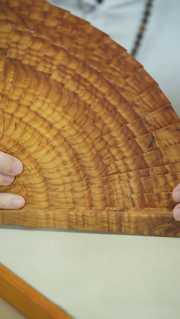 柏木（崖柏）其他崖柏满水波扇子