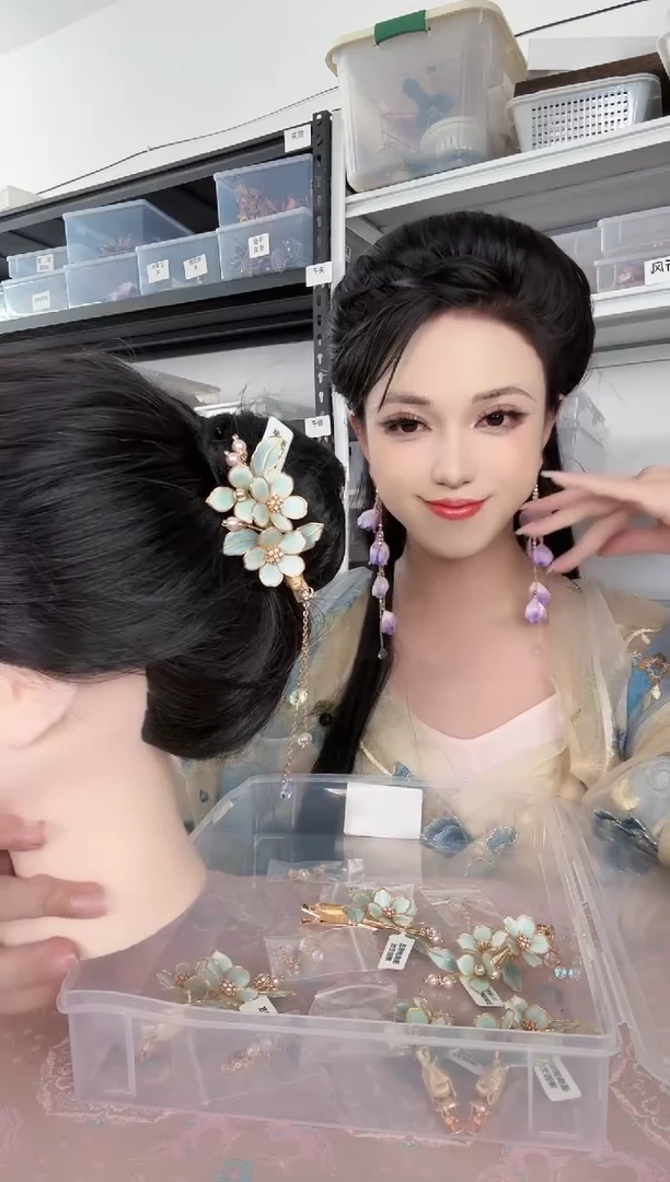 无铜合金670 非遗绒花夹子