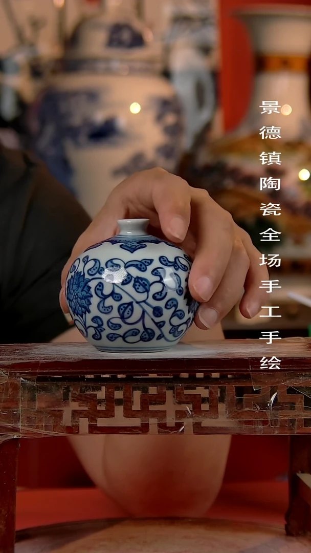 摆件景德镇陶瓷 手工手绘