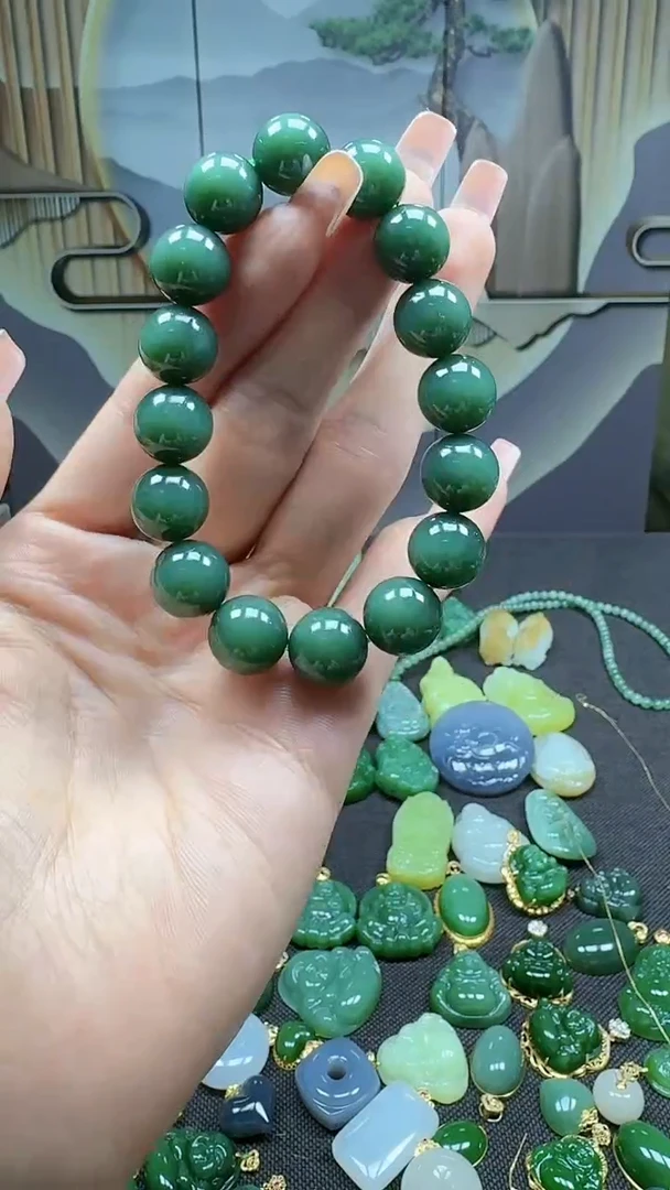 和田玉未镶嵌挂件12