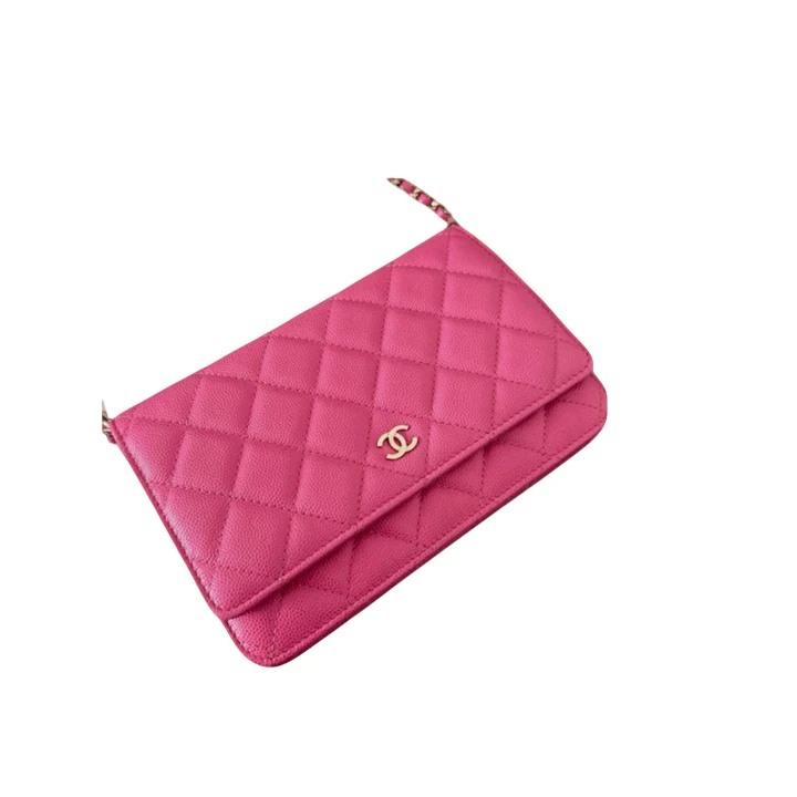 99新 Chanel/香奈儿 荔枝牛woc链条包