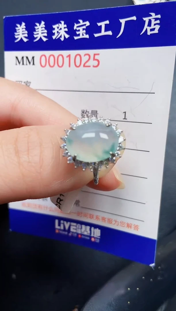 翡翠银S925镶嵌颈饰1025