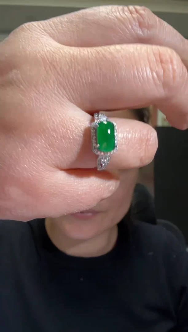 颈饰银S925镶嵌翡翠00008064