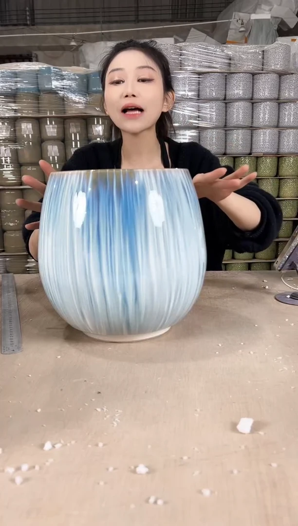 【闪购商品】陶瓷高端梦幻蓝大号20x25