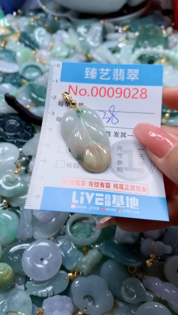 翡翠未镶嵌吊坠(不含链)9028