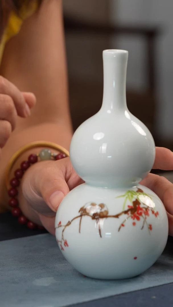 瓶手工手绘葫芦花瓶