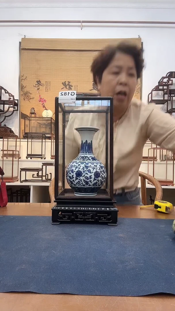 东非黑黄檀（紫光檀）木头款玻璃罩182