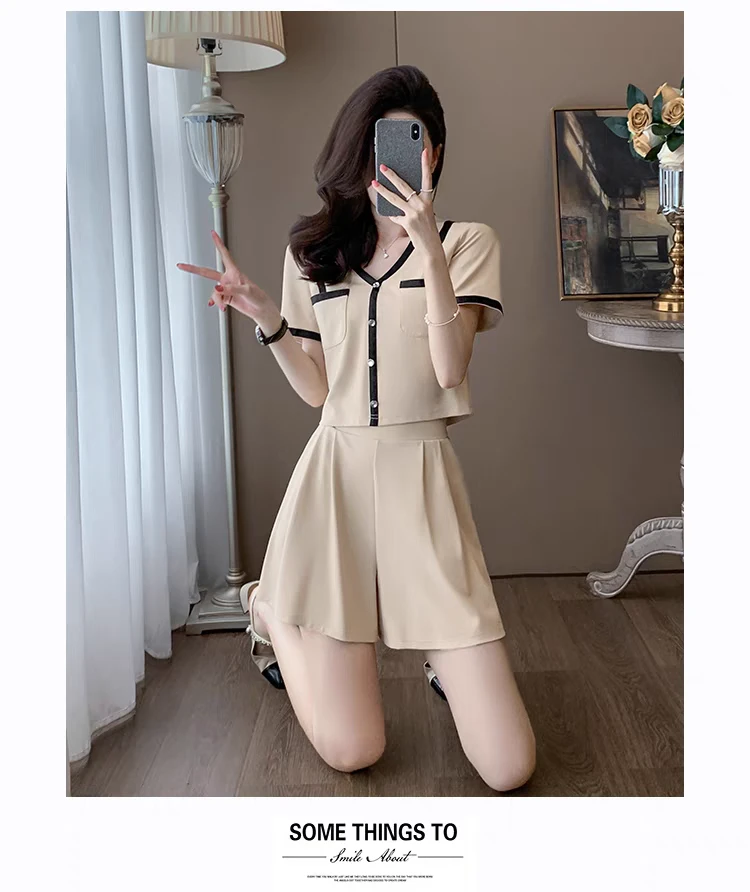 直播链接！宽松小个子网红高腰针织短款修身