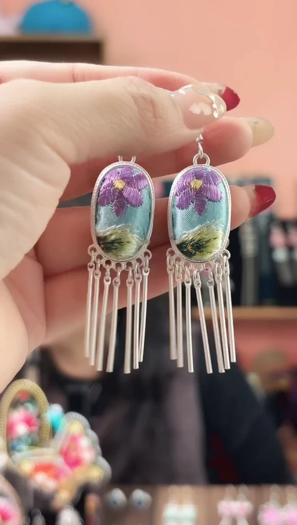 织绣艺枝独绣手工饰品117